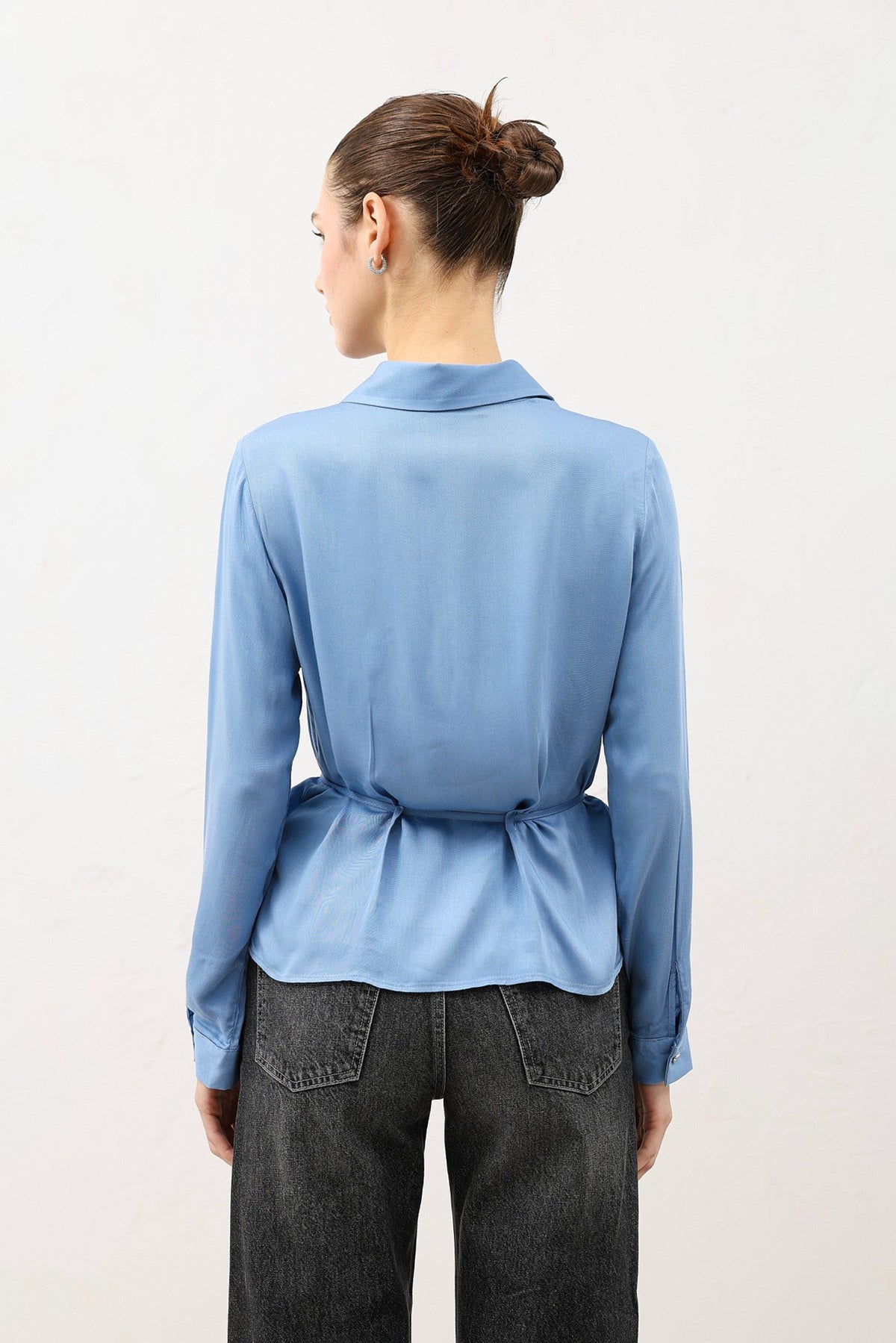 Antioch Women's Shirt with a Tie-Front Neckline