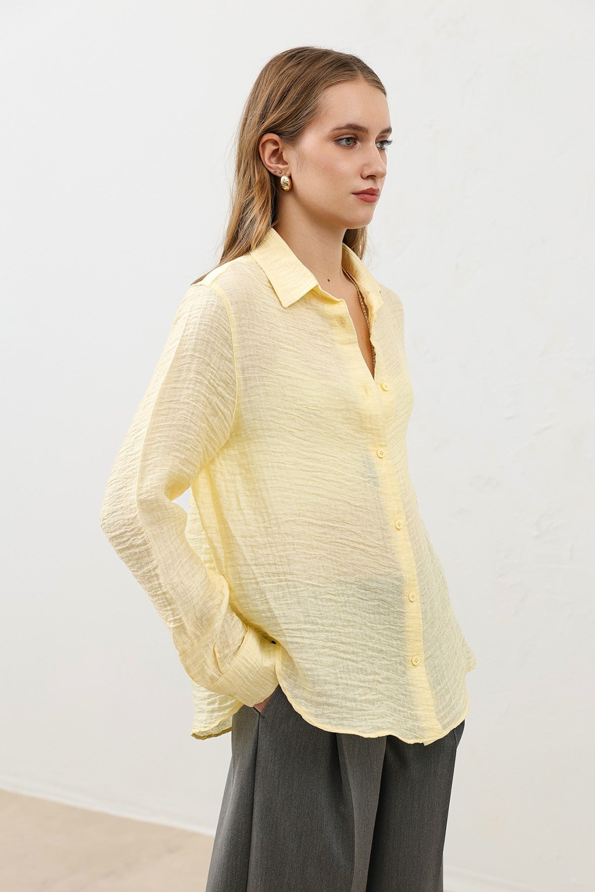 Antioch Draped Muslin Women's Shirt