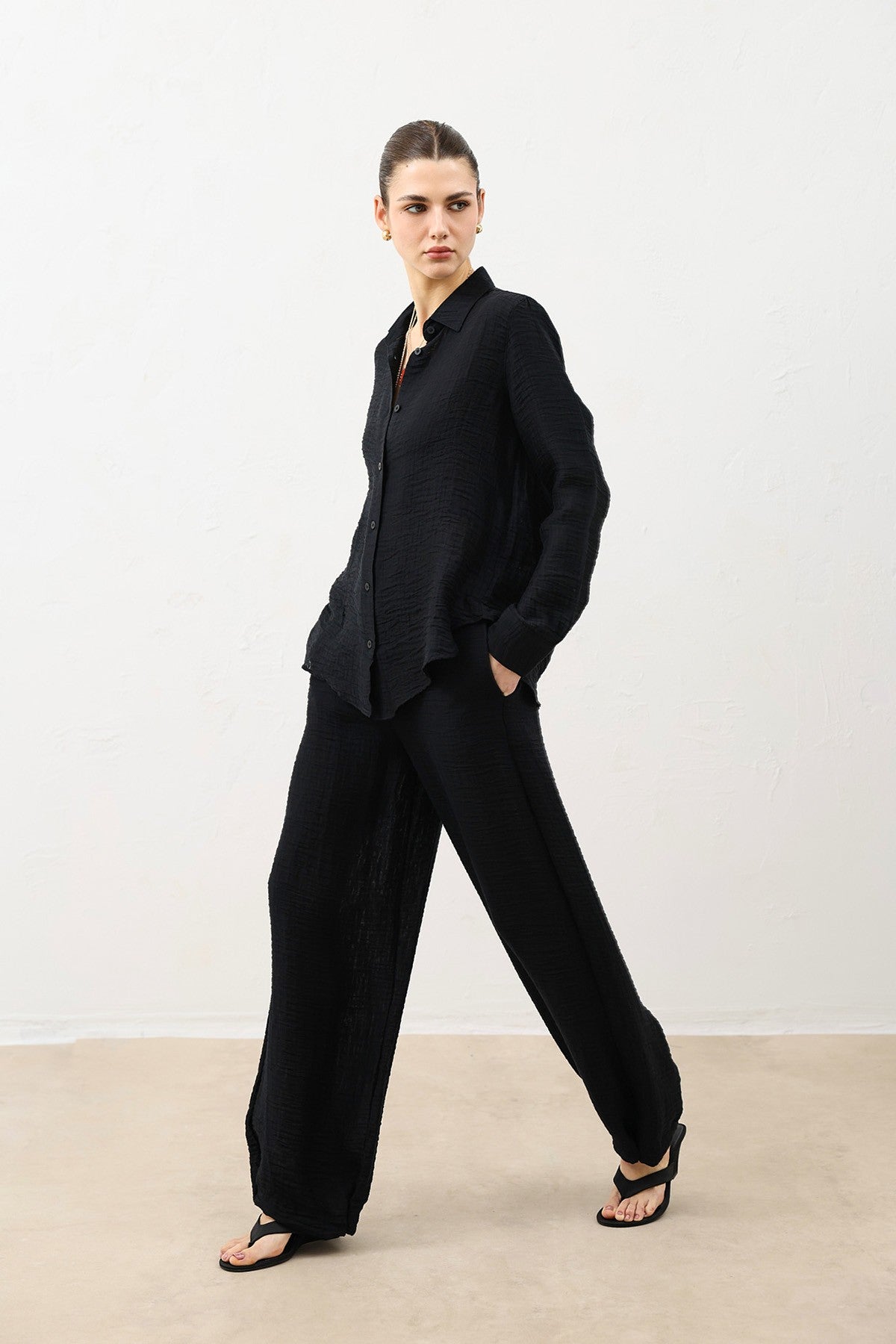 Antioch Draped Muslin Women's Shirt