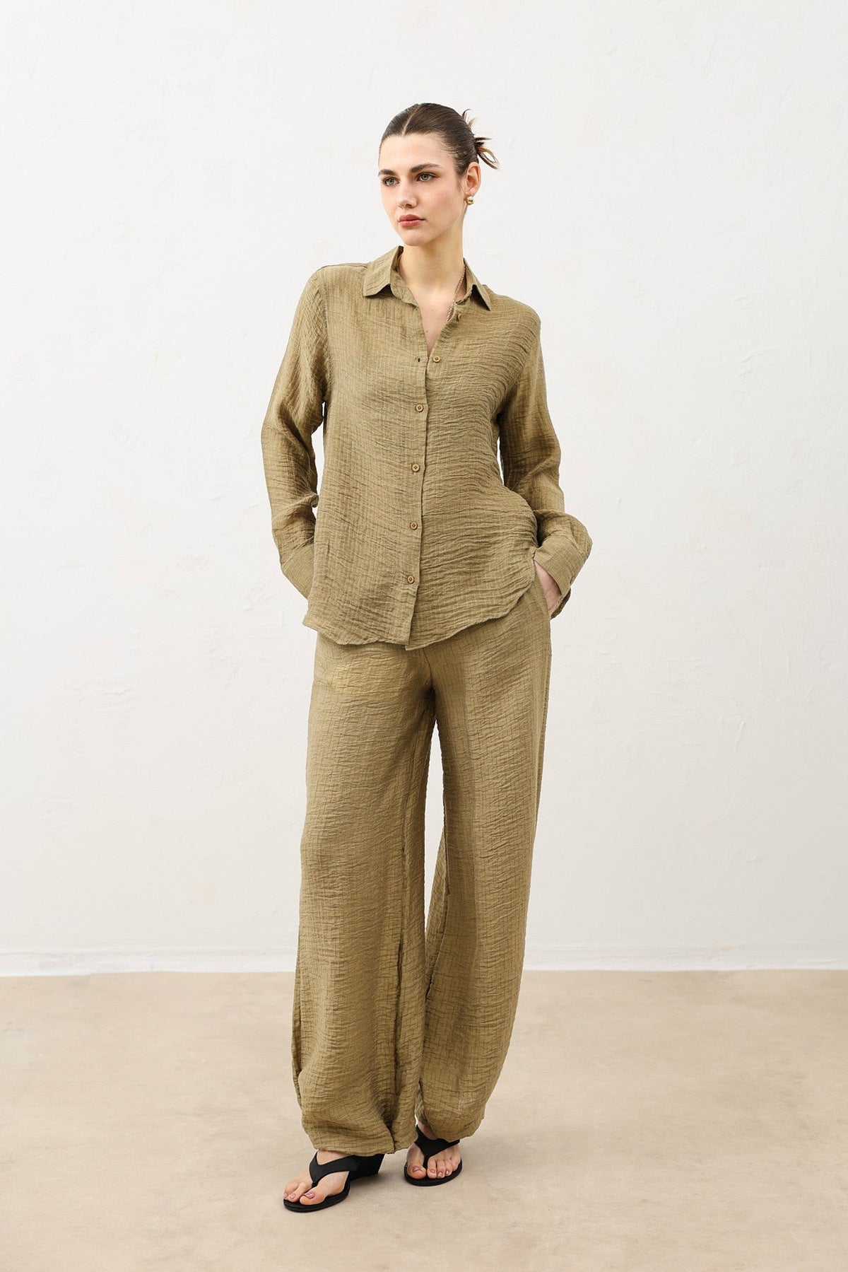 Flowy Muslin Women's Shirt