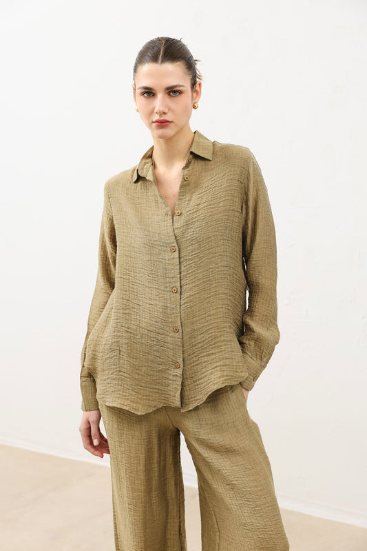 Flowy Muslin Women's Shirt