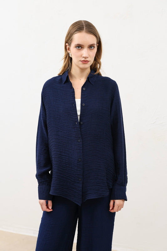 Antioch Draped Muslin Women's Shirt