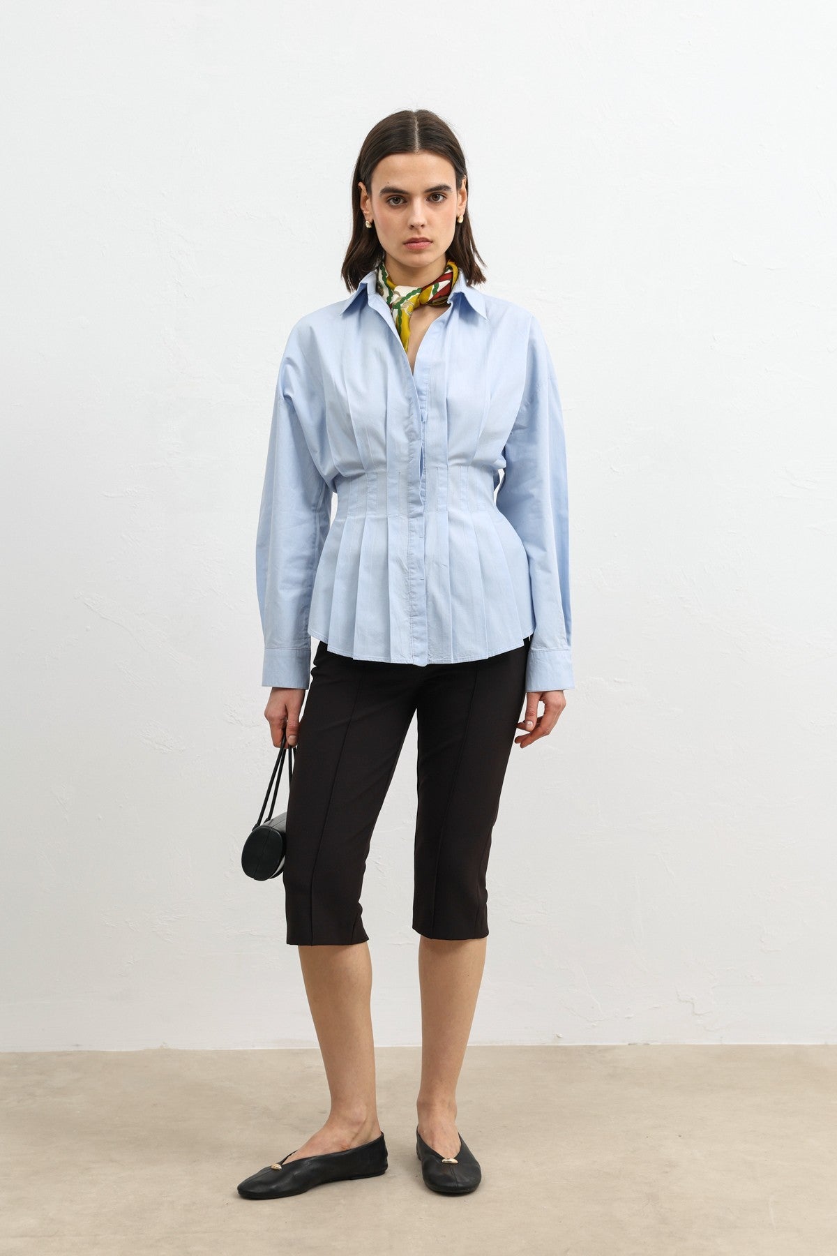 Ruffled Poplin Women's Shirt