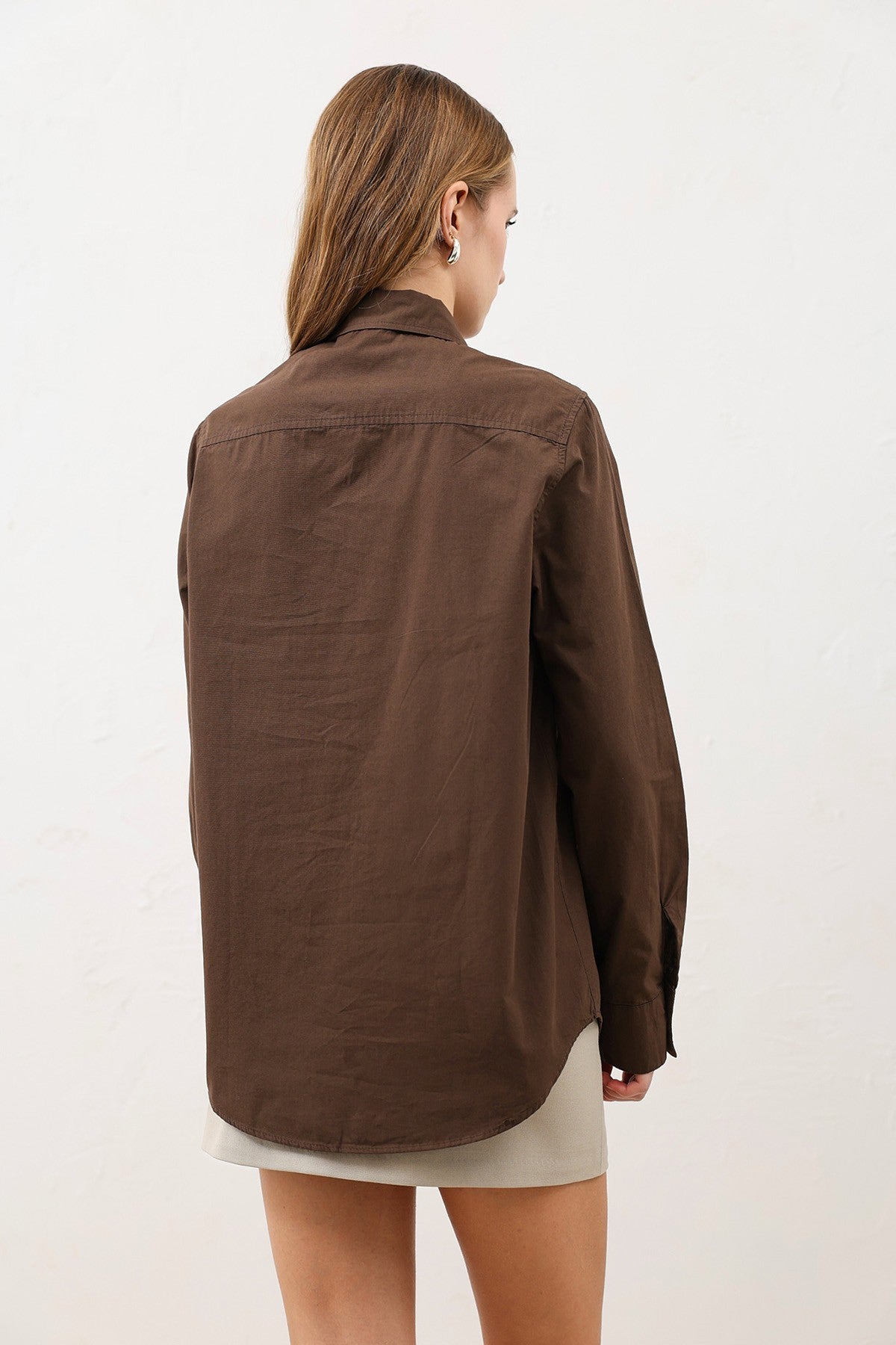 Antioch Poplin Shirt with Button Details