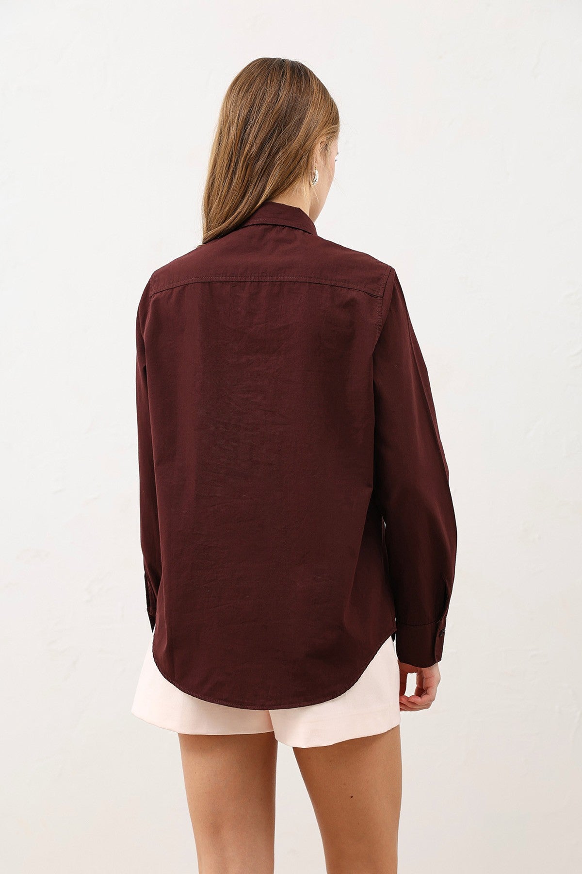 Antioch Poplin Shirt with Button Details