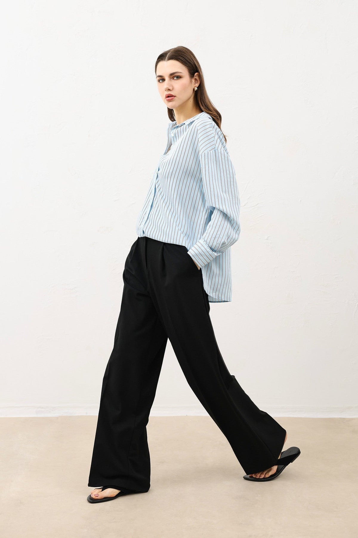 Antioch Oversized Striped Women's Shirt