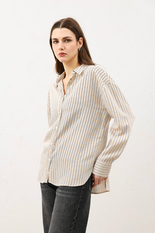Antioch Oversized Striped Women's Shirt