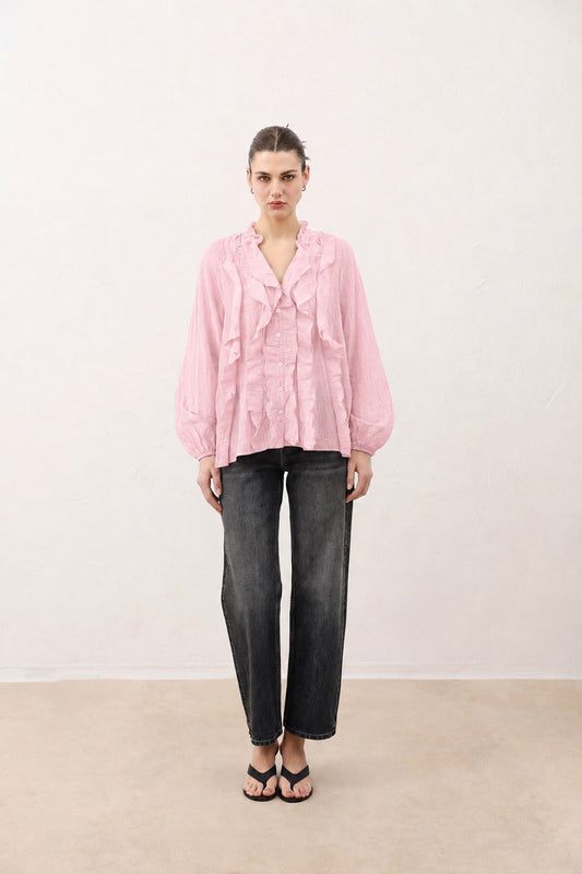 Women's Ruffled Shirt