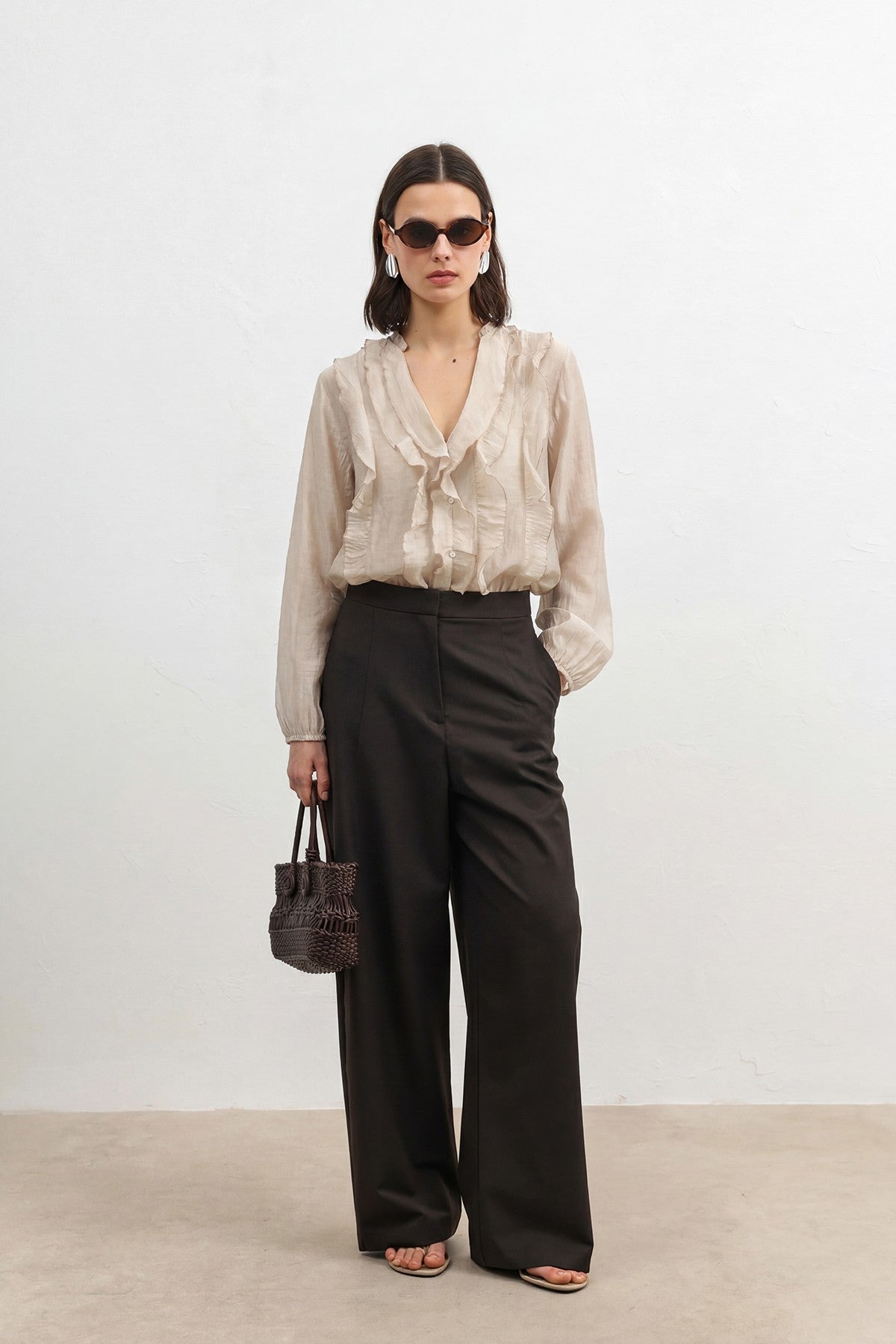 Women's Ruffled Shirt