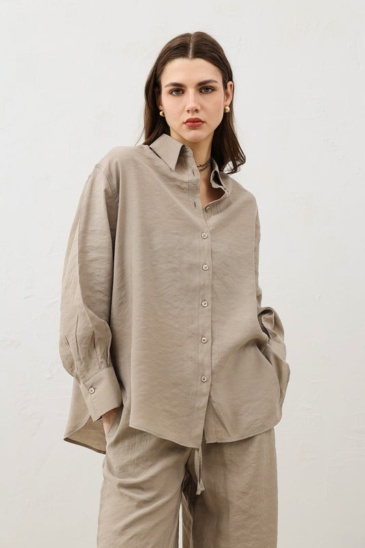 Antioch Draped Oversized Women's Shirt