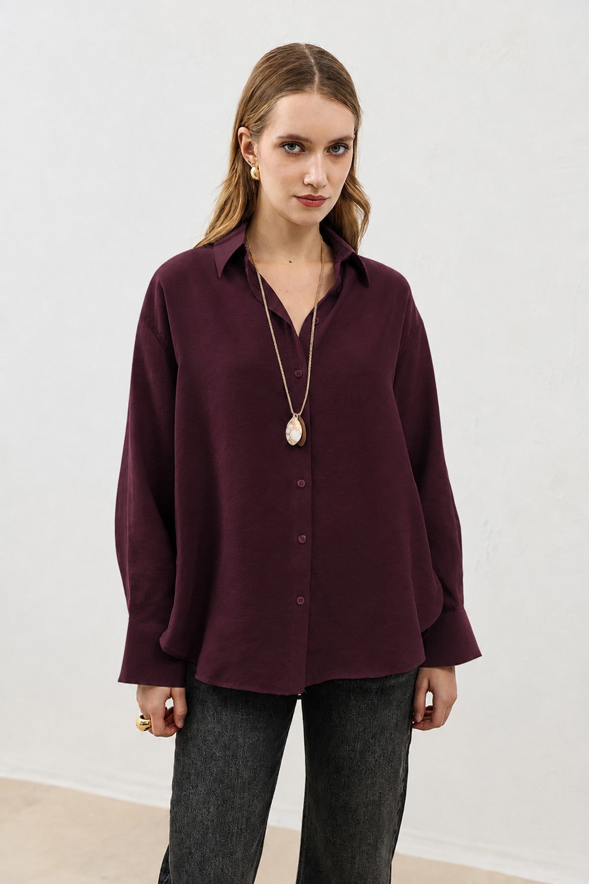 Antioch Draped Oversized Women's Shirt