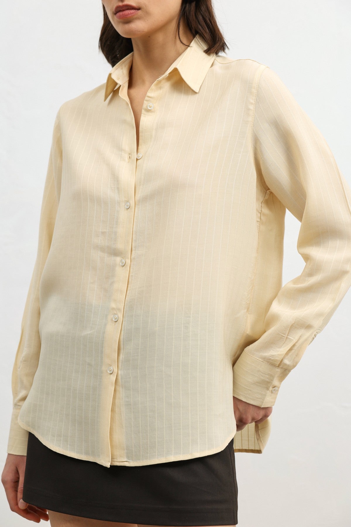 Antioch 100% Lyocell Striped Women's Shirt