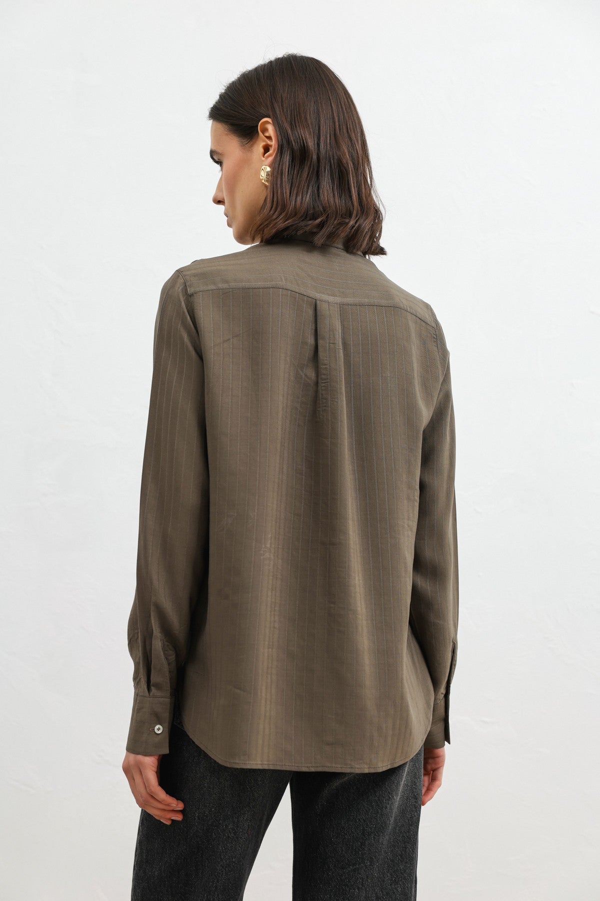 Antioch 100% Lyocell Striped Women's Shirt