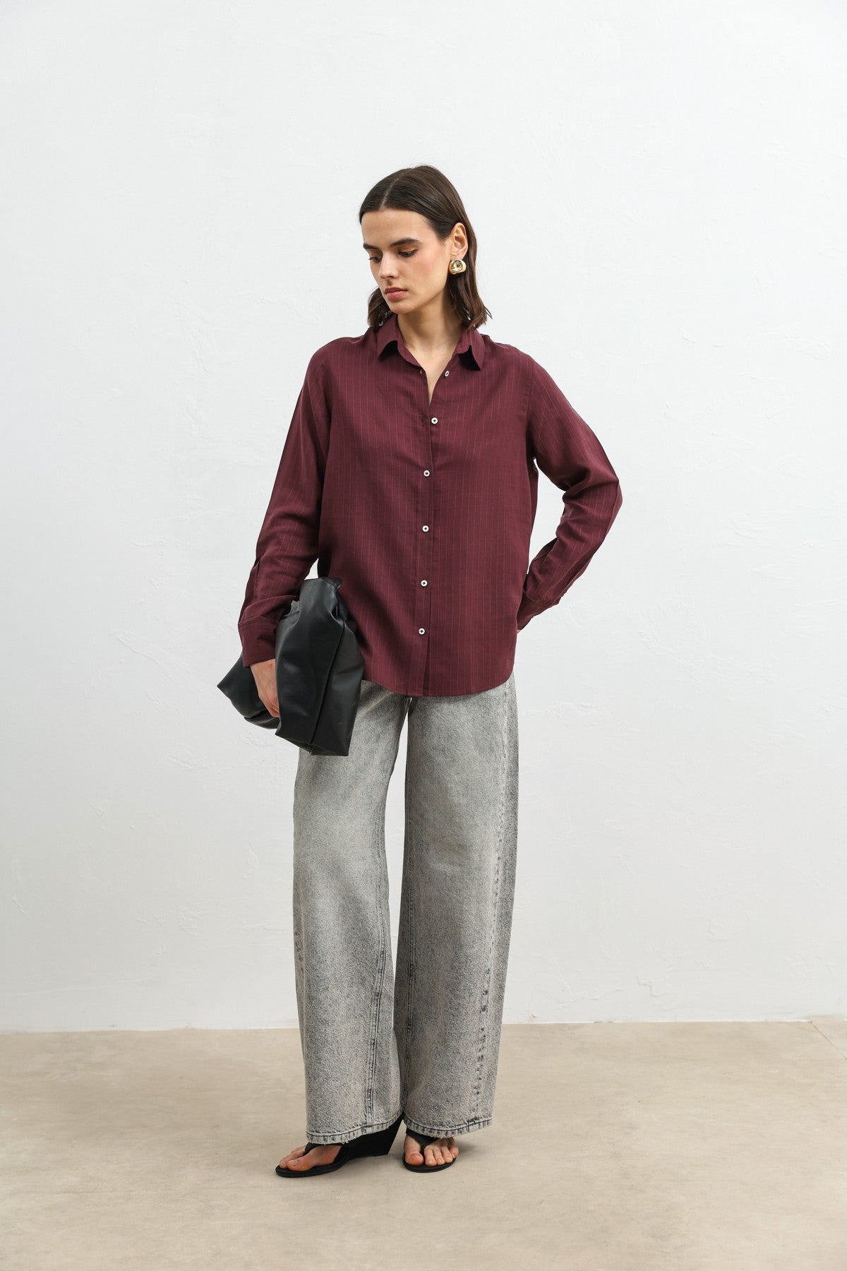Antioch 100% Lyocell Striped Women's Shirt