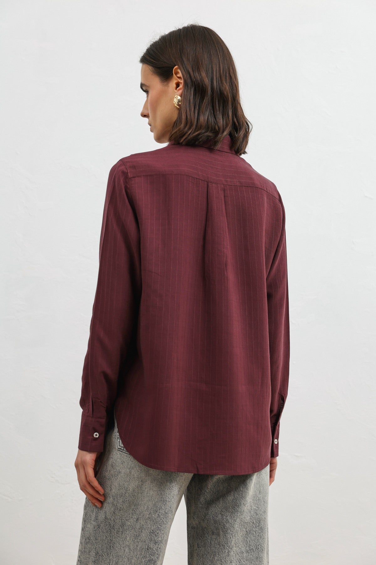Antioch 100% Lyocell Striped Women's Shirt