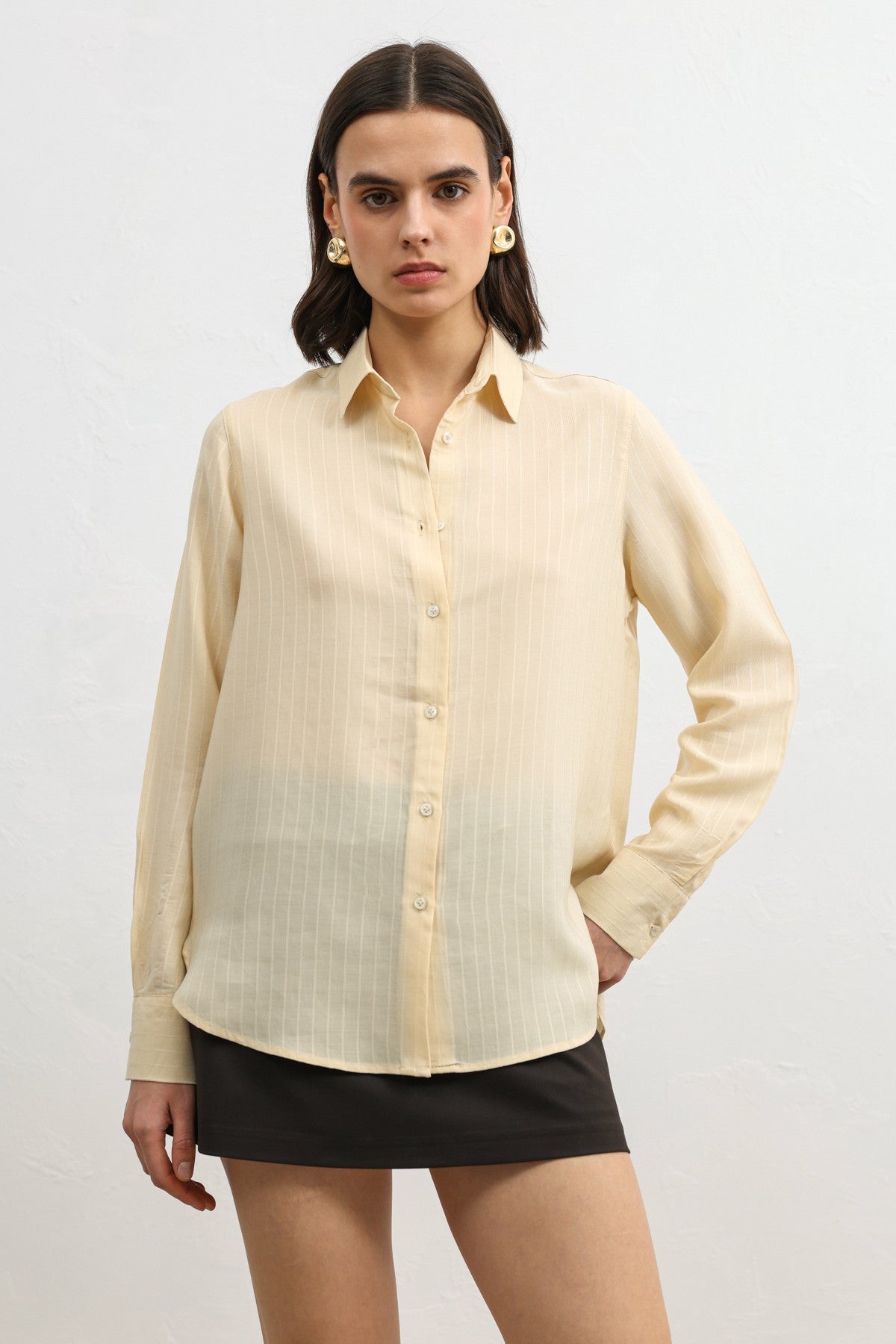 Antioch 100% Lyocell Striped Women's Shirt