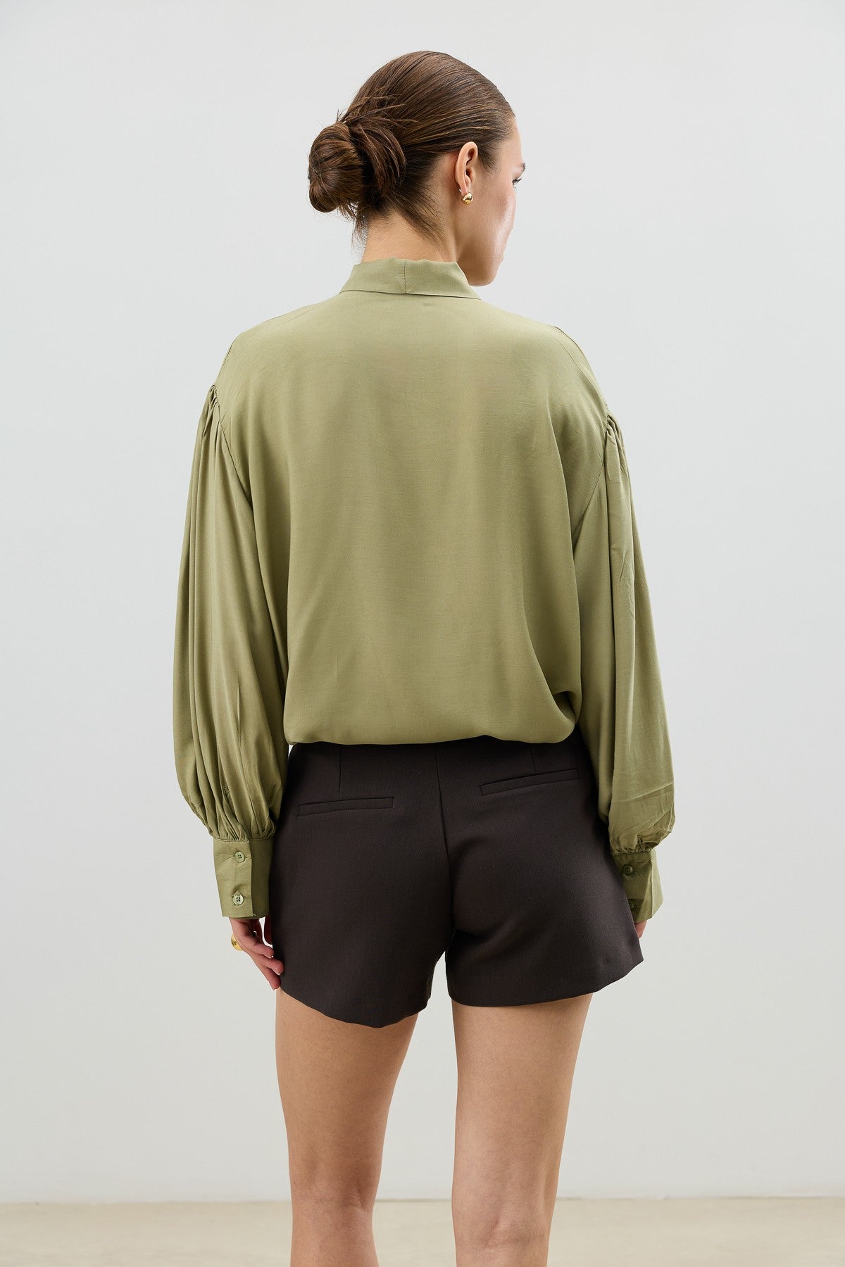 Antioch Bow-Tied Flowy Women's Blouse