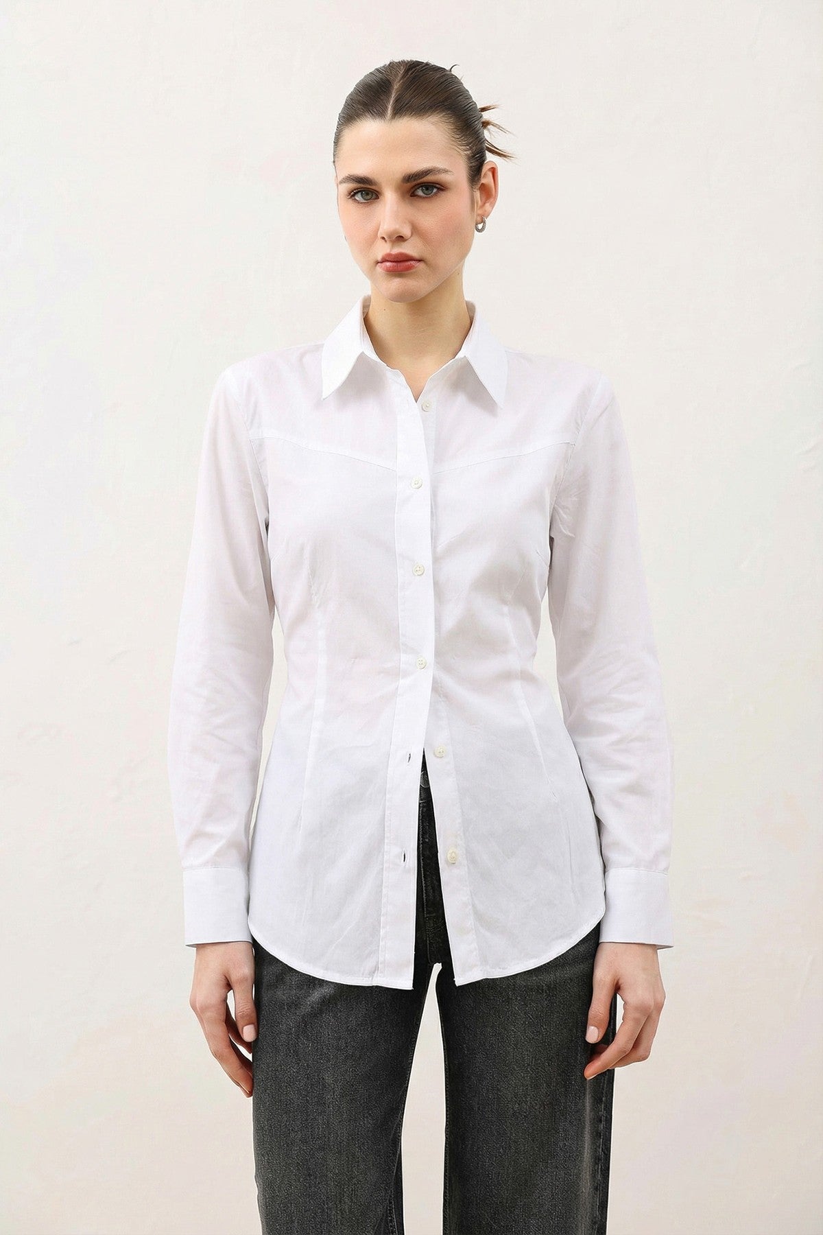 Antioch V-Neck Poplin Women's Shirt