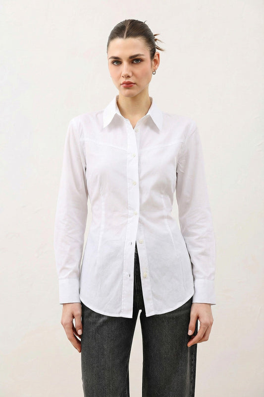 Antioch V-Neck Poplin Women's Shirt