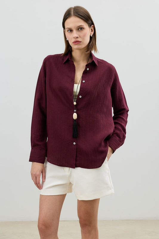Antioch Women's Textured Shirt with Modal Blend