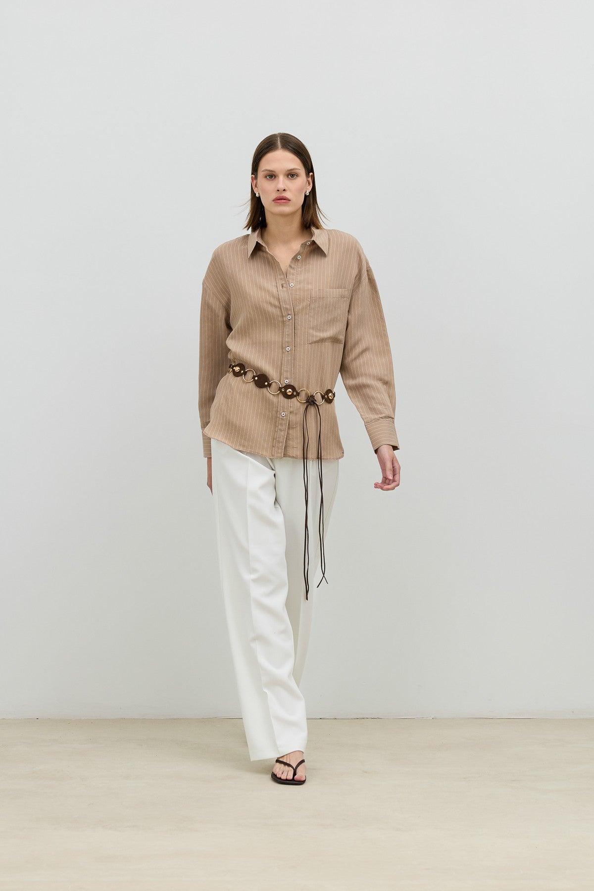 Antioch Women's Striped Shirt with Modal Blend