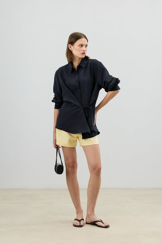 Antioch Tied-Waist Striped Women's Shirt