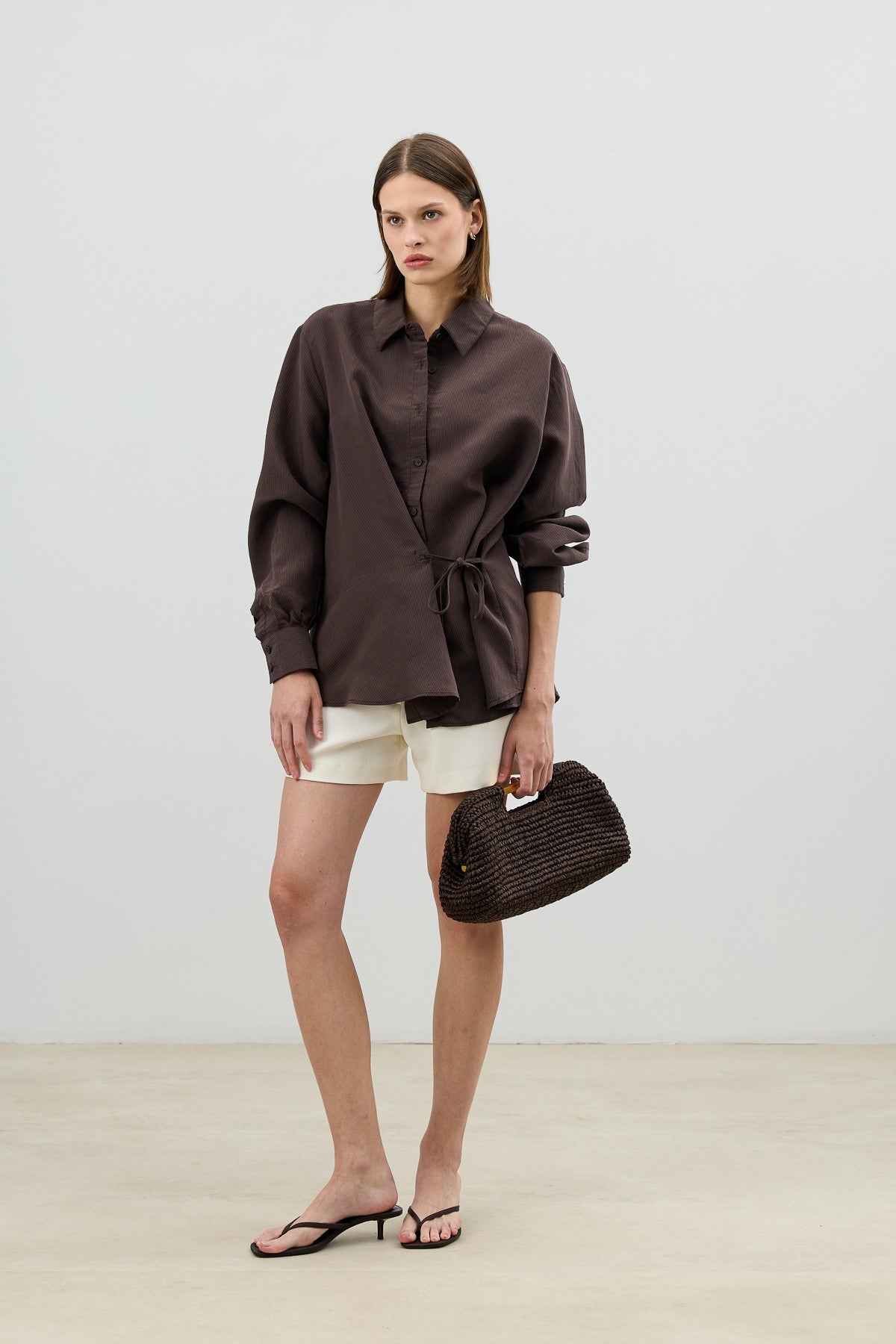 Antioch Tied-Waist Striped Women's Shirt