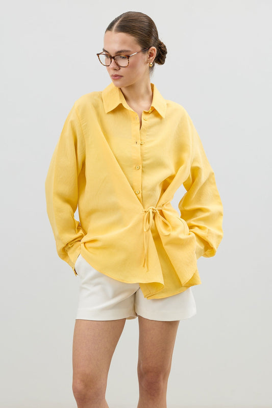 Antioch Tied-Waist Striped Women's Shirt