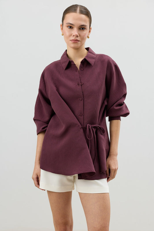 Antioch Tied-Waist Striped Women's Shirt