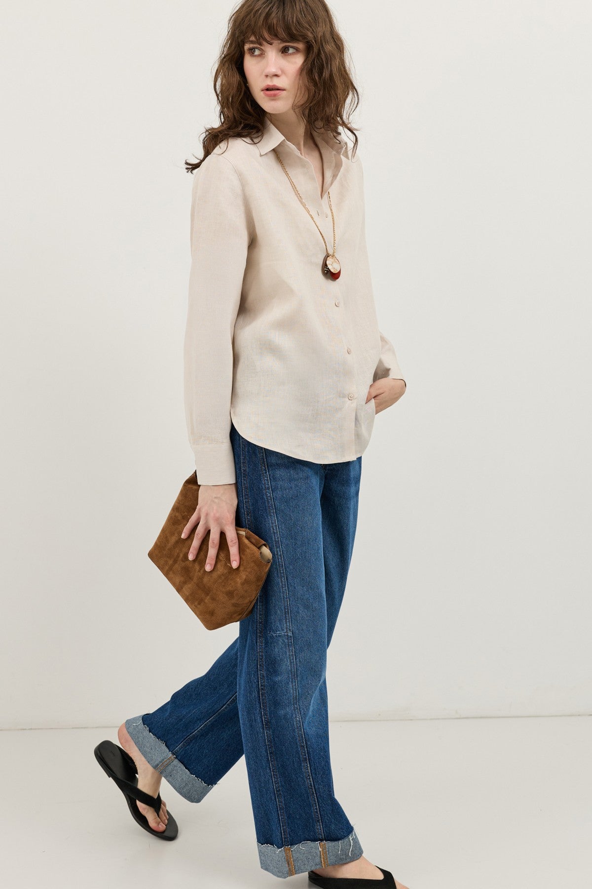 100% Linen Women's Shirt