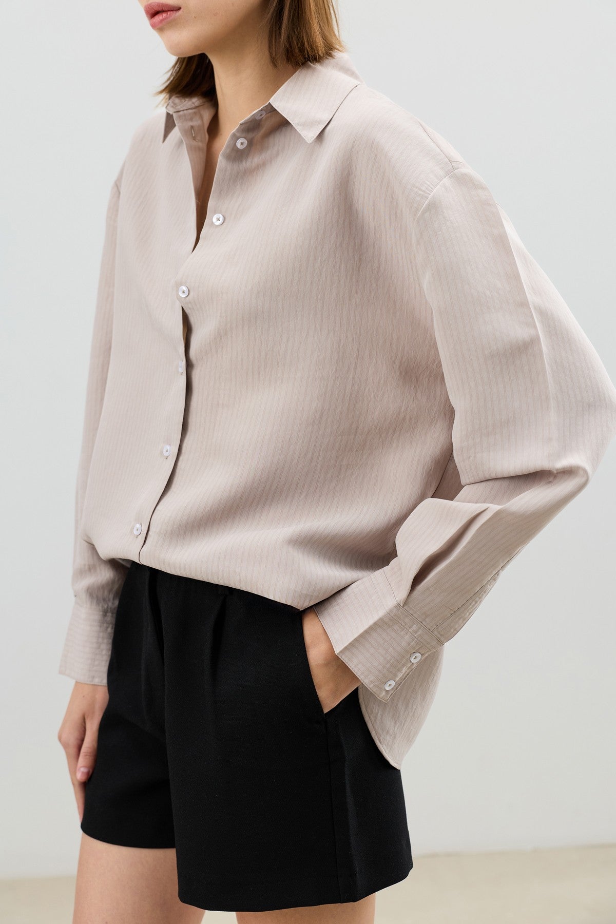 Antioch Women's Striped Shirt with Modal Blend
