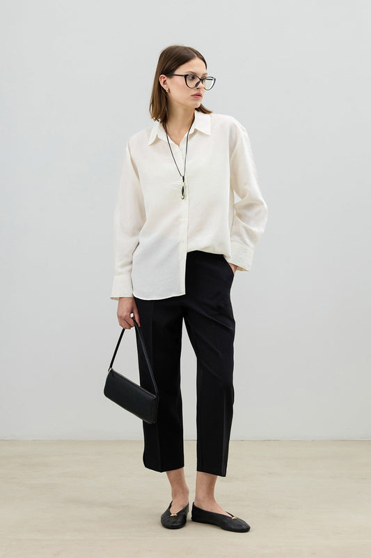 Antioch Women's Striped Shirt with Modal Blend