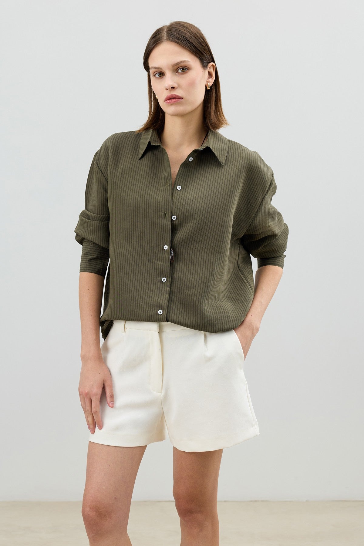 Antioch Women's Striped Shirt with Modal Blend