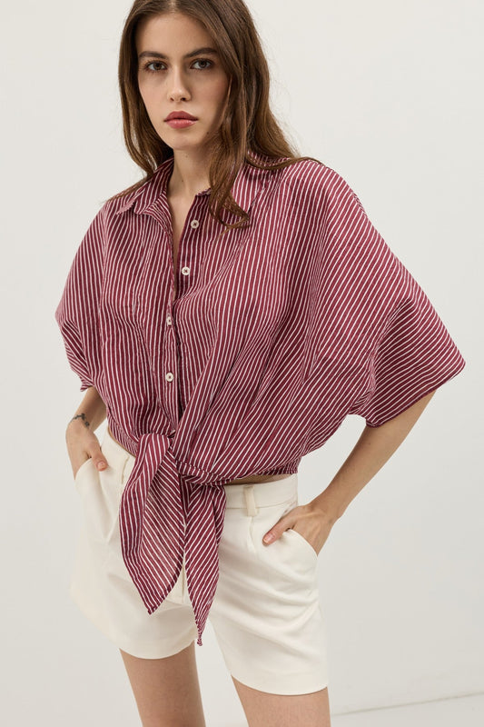 Antioch Knotted Striped Women's Shirt