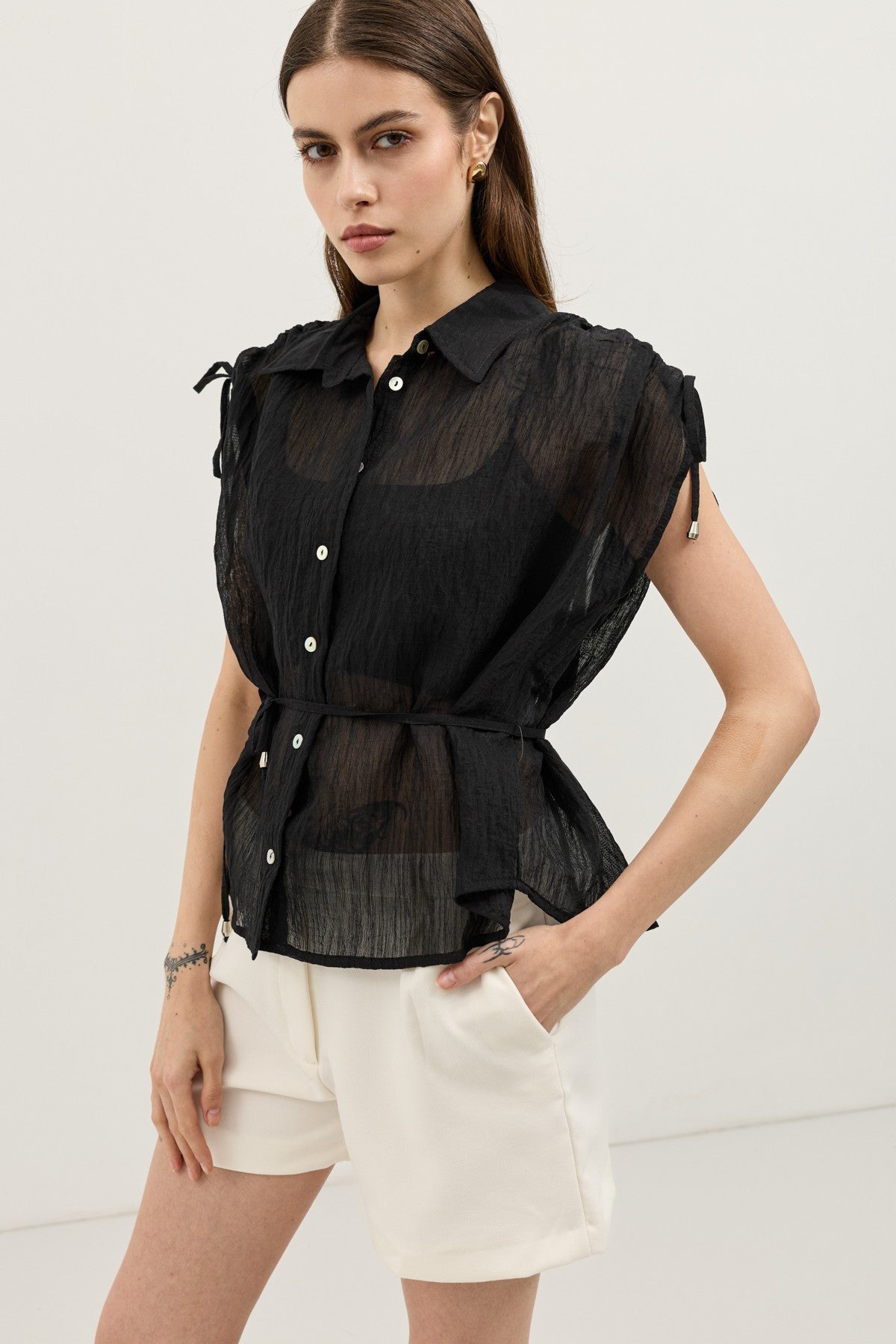 Semi-Transparent Women's Shirt