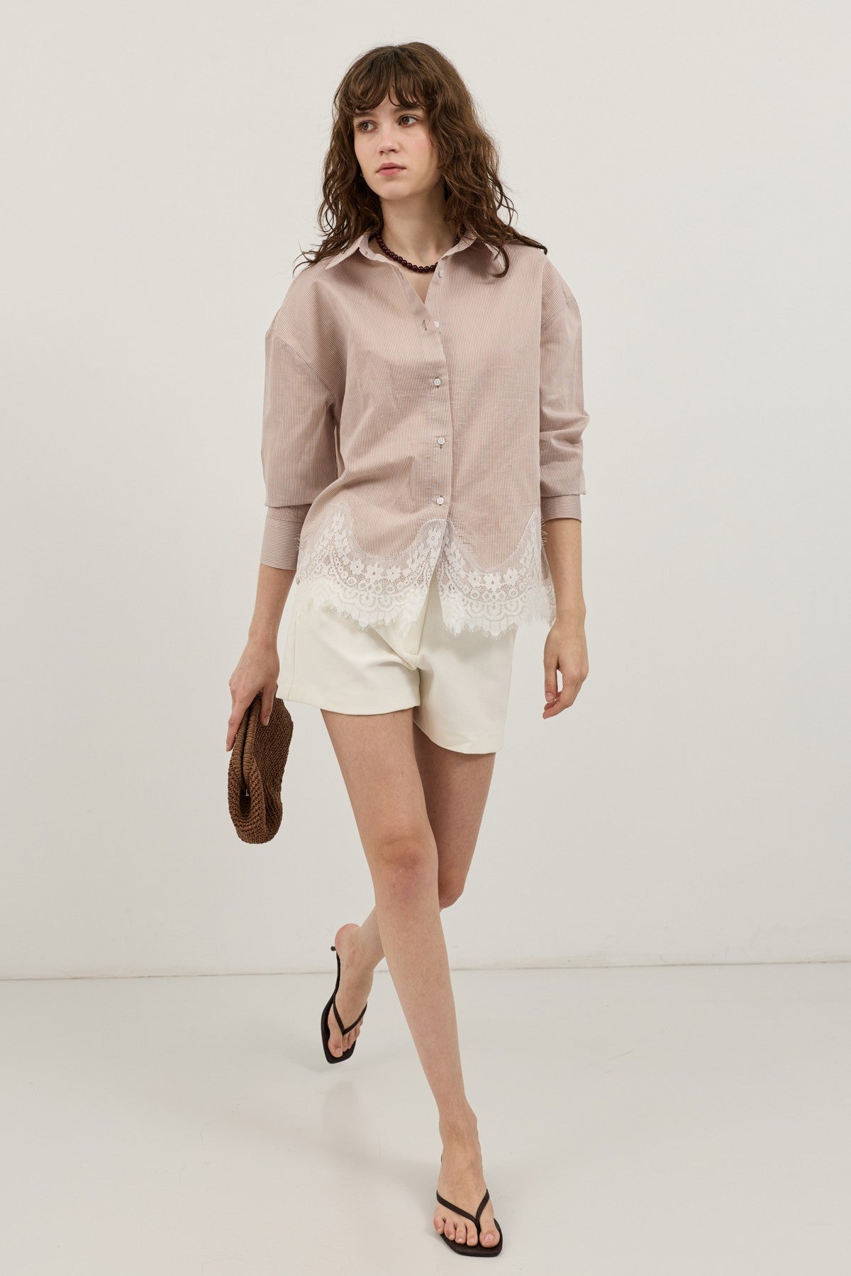 Antioch Blouse with Lace Details