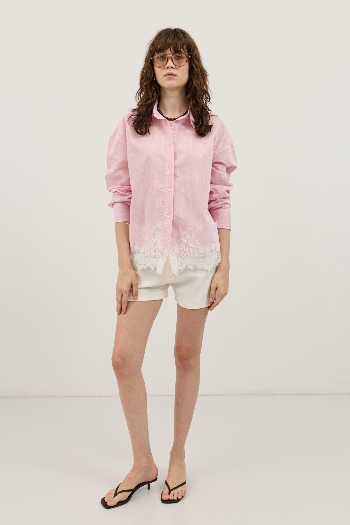 Antioch Blouse with Lace Details