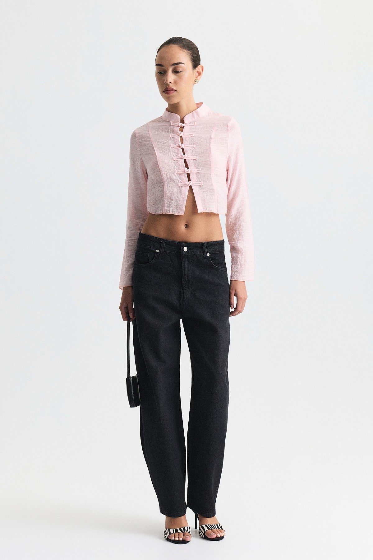 Embellished Button-Down Shirt