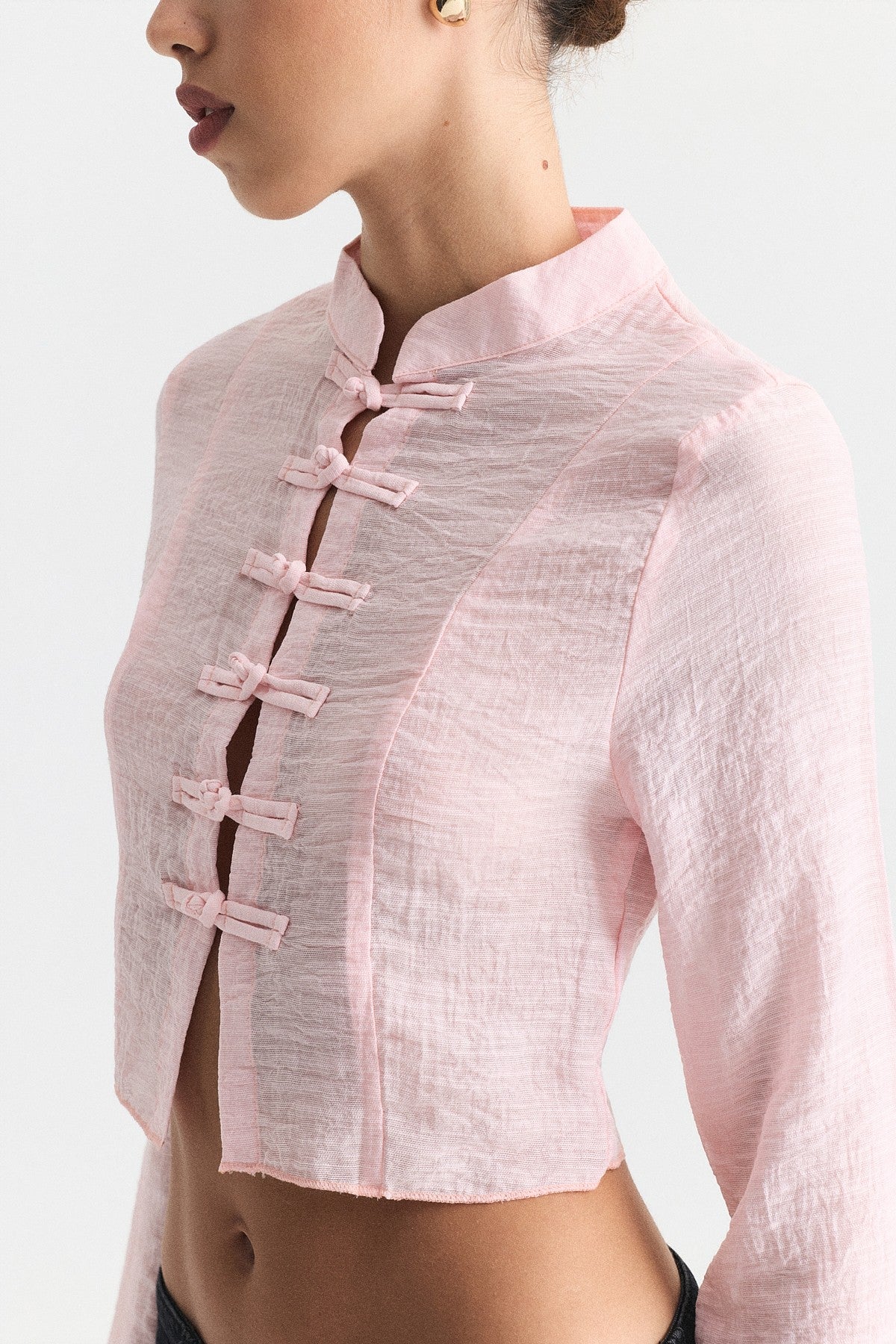 Embellished Button-Down Shirt