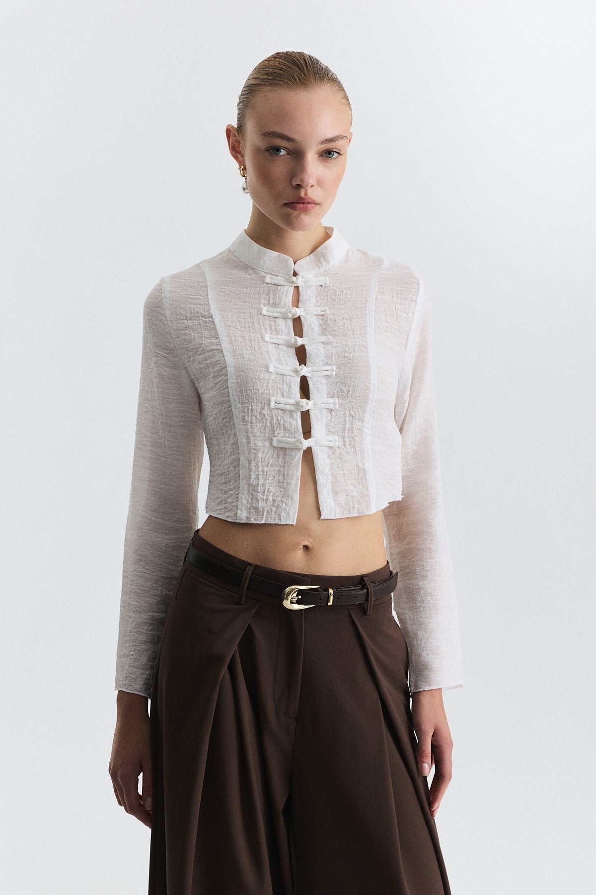 Relax Fit Embellished Button-Down Shirt
