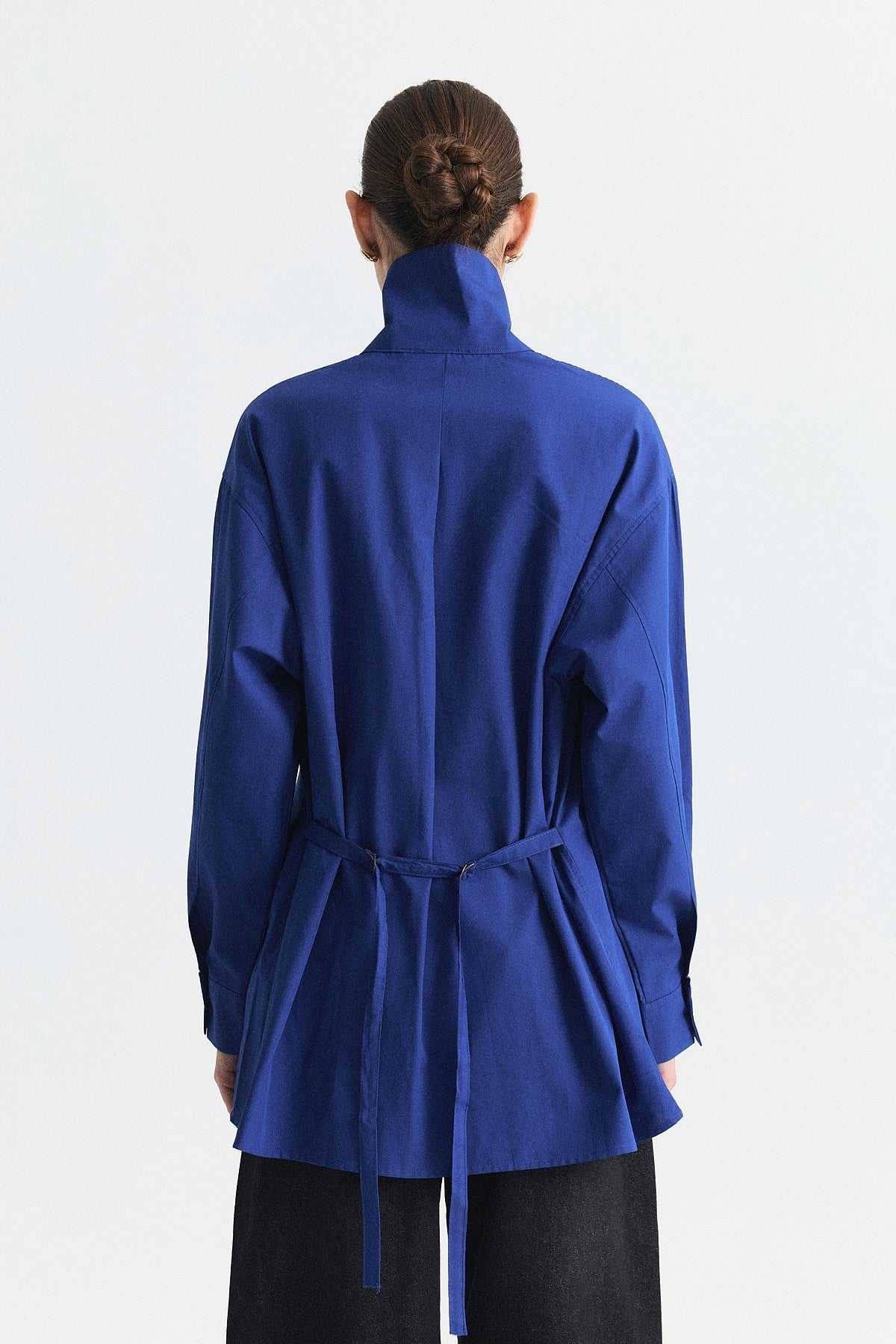 Shirt with a Collar and a Stand-Up Collar