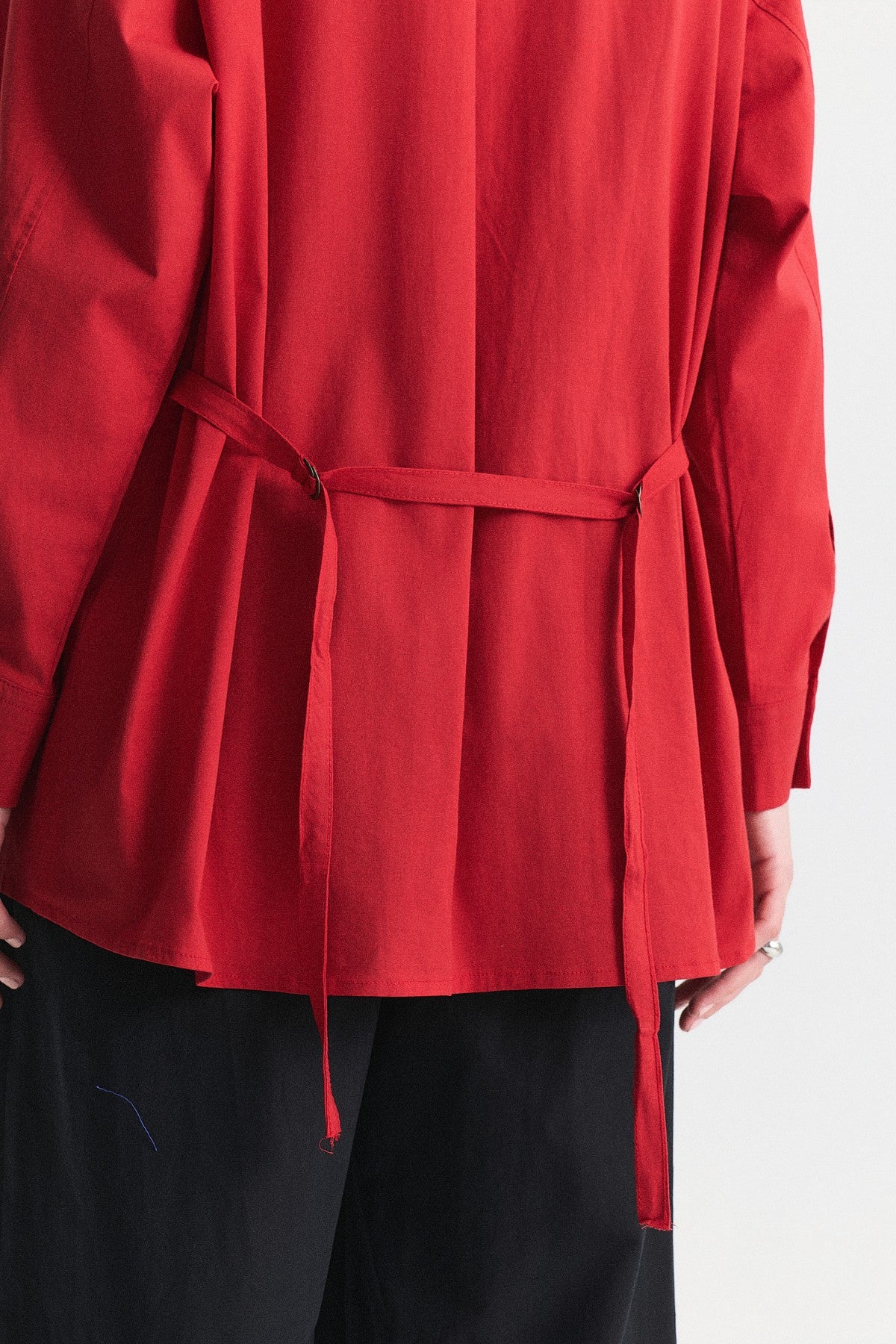 Shirt with a Collar and a Stand-Up Collar