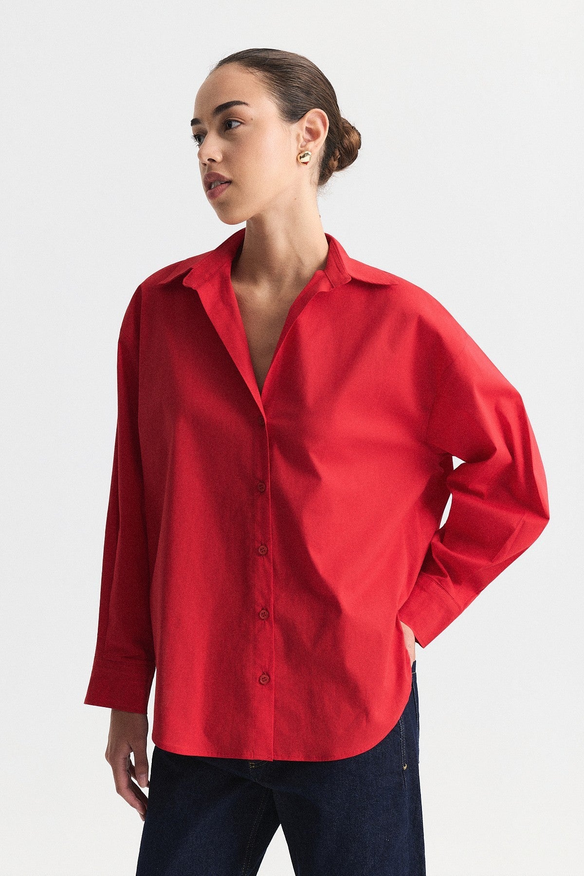 Plain Poplin Shirt