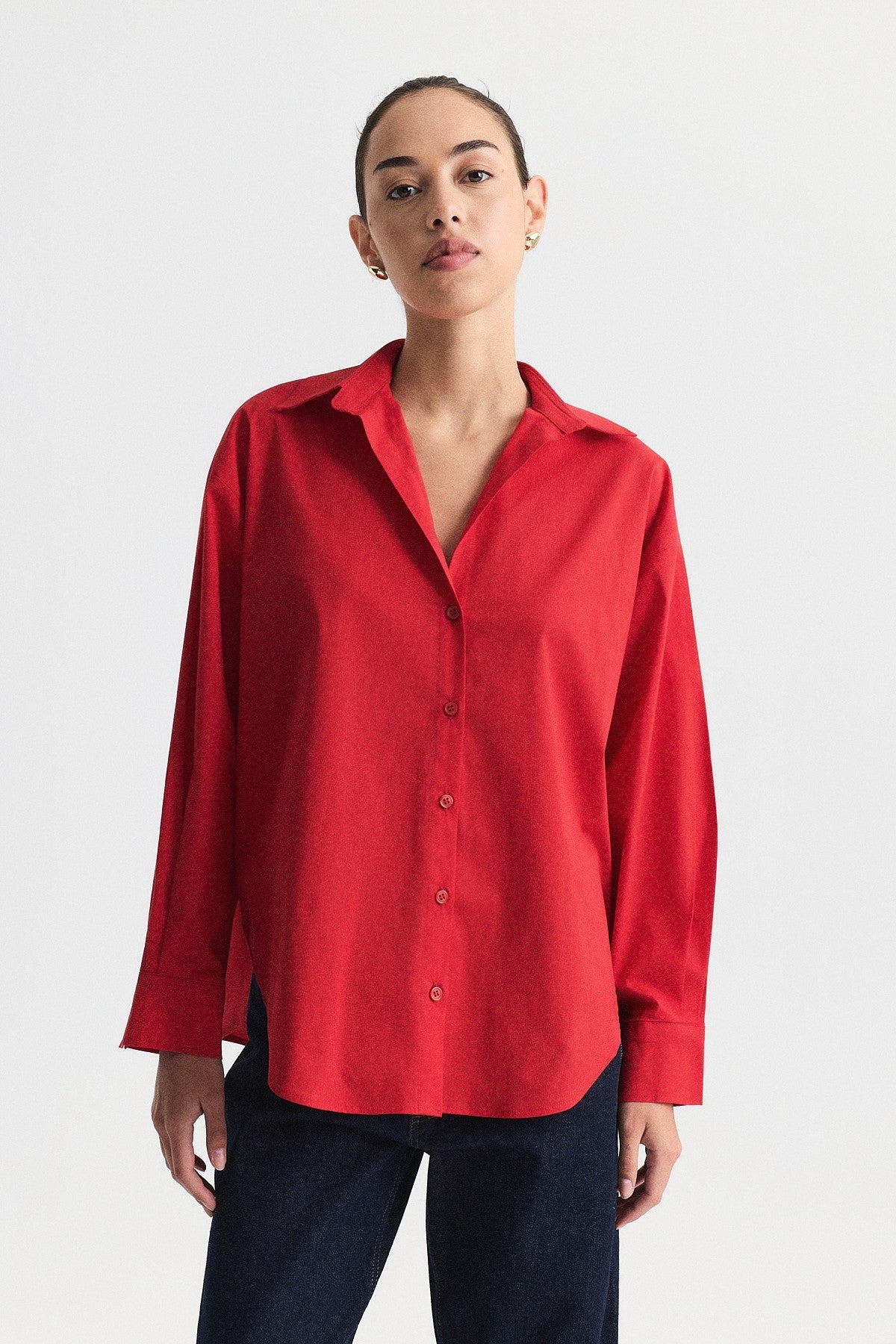 Plain Poplin Shirt