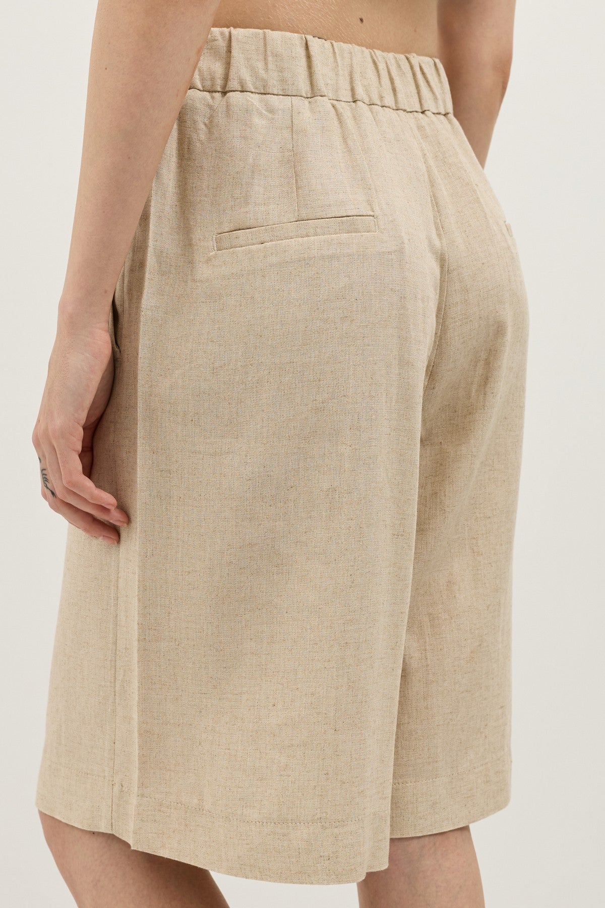 Women's Relaxed-Fit Linen-Blend Shorts