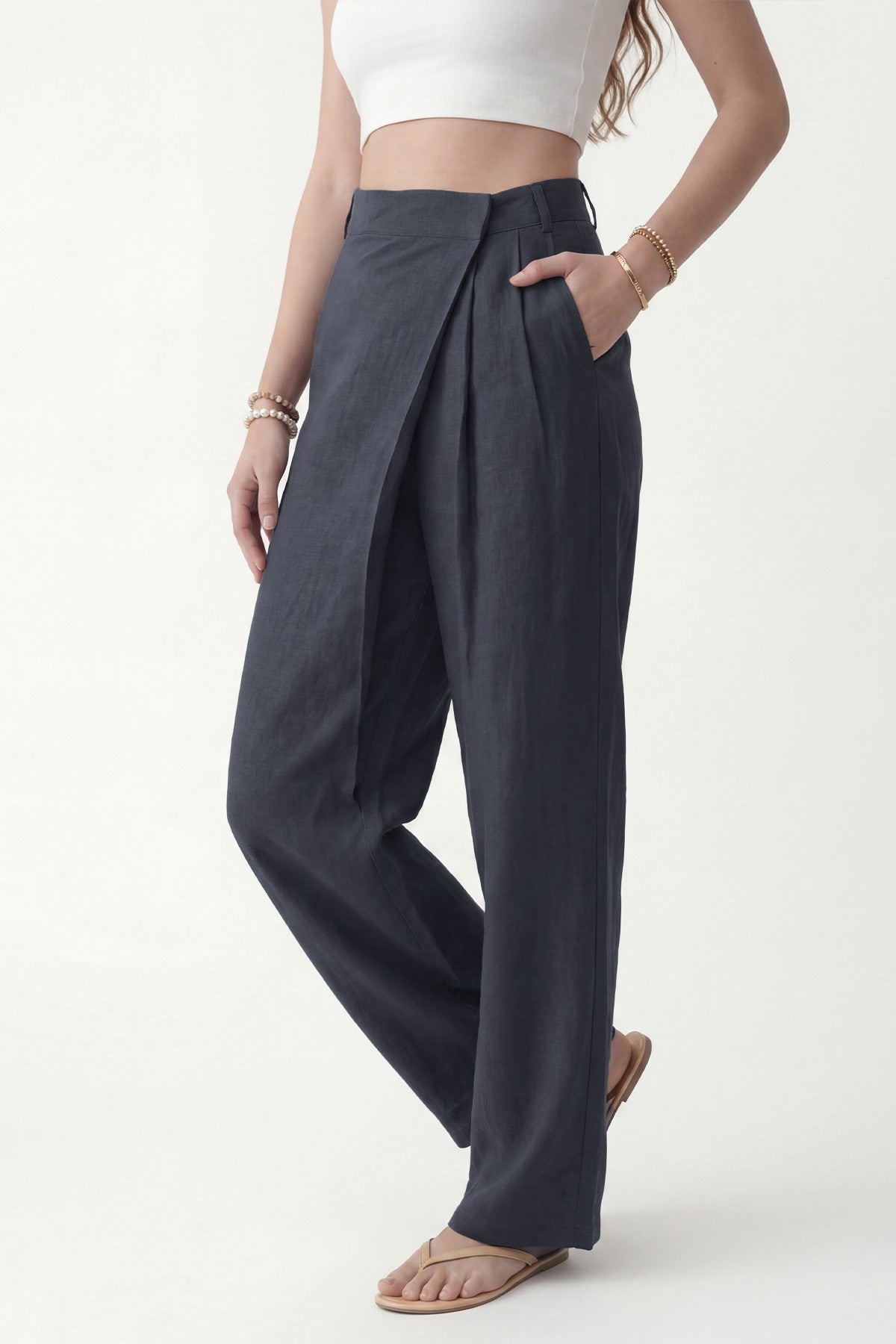 Lyocell-Blend Pareo Pants