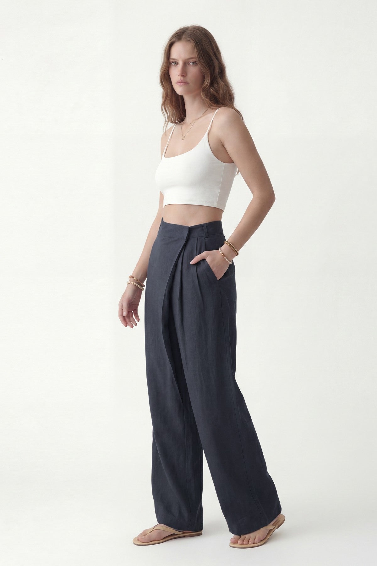 Lyocell-Blend Pareo Pants