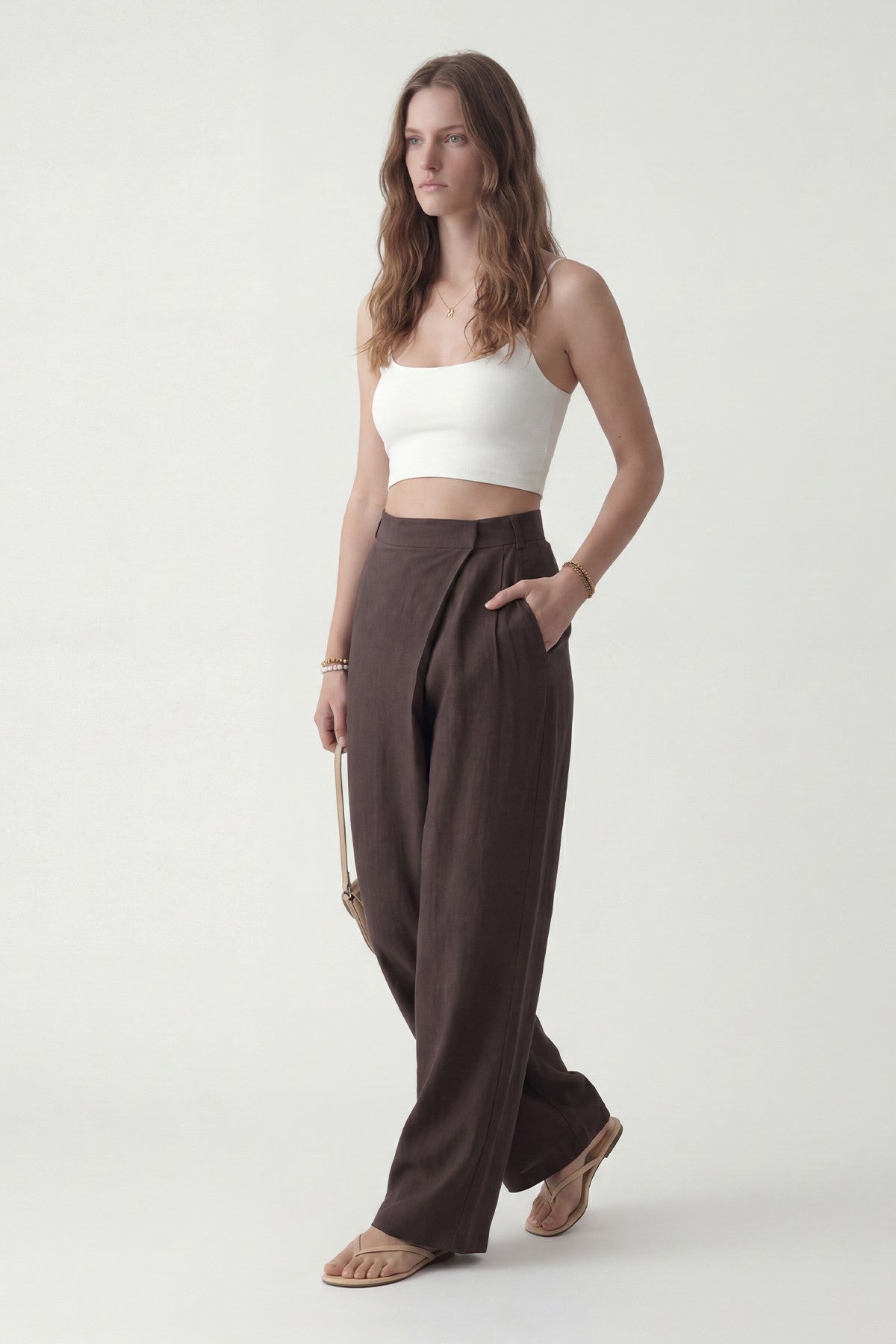 Lyocell-Blend Pareo Pants