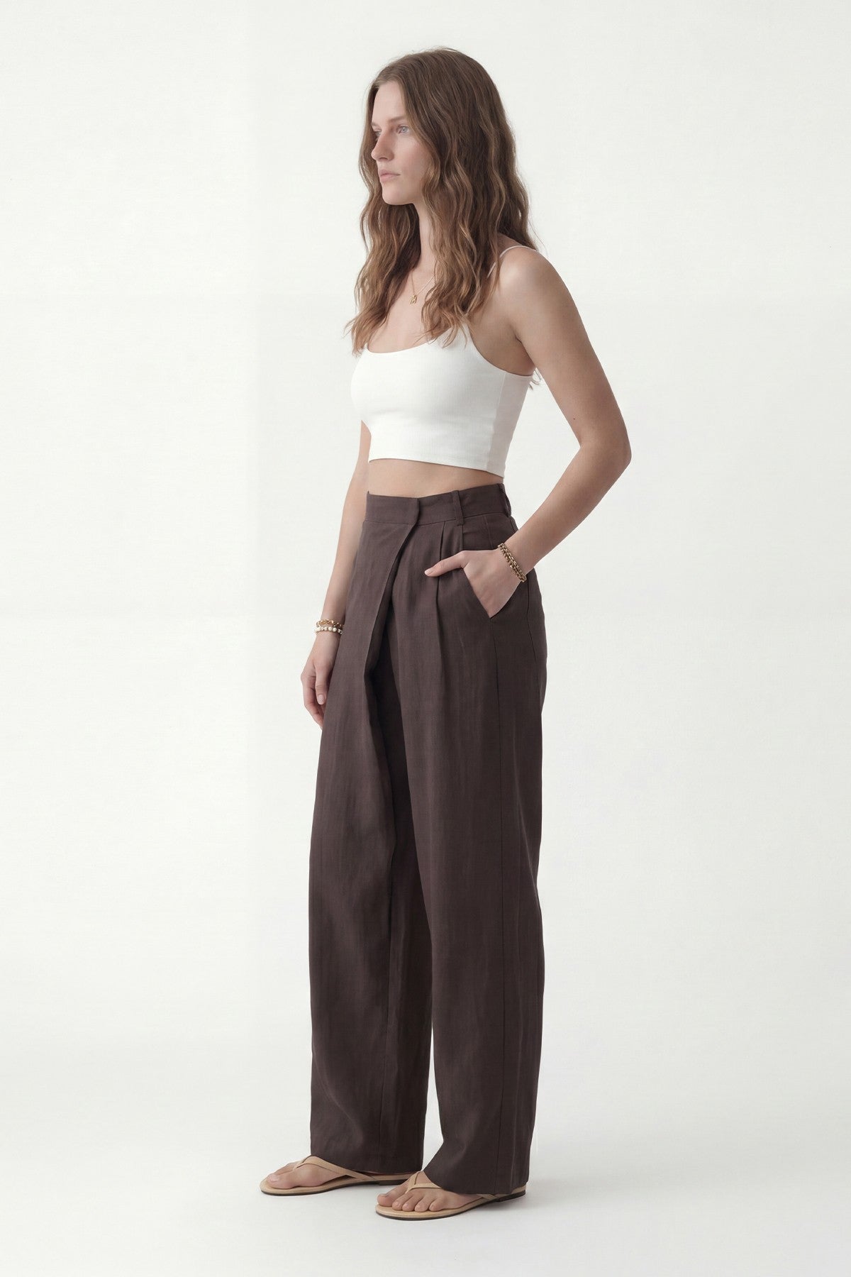 Lyocell-Blend Pareo Pants