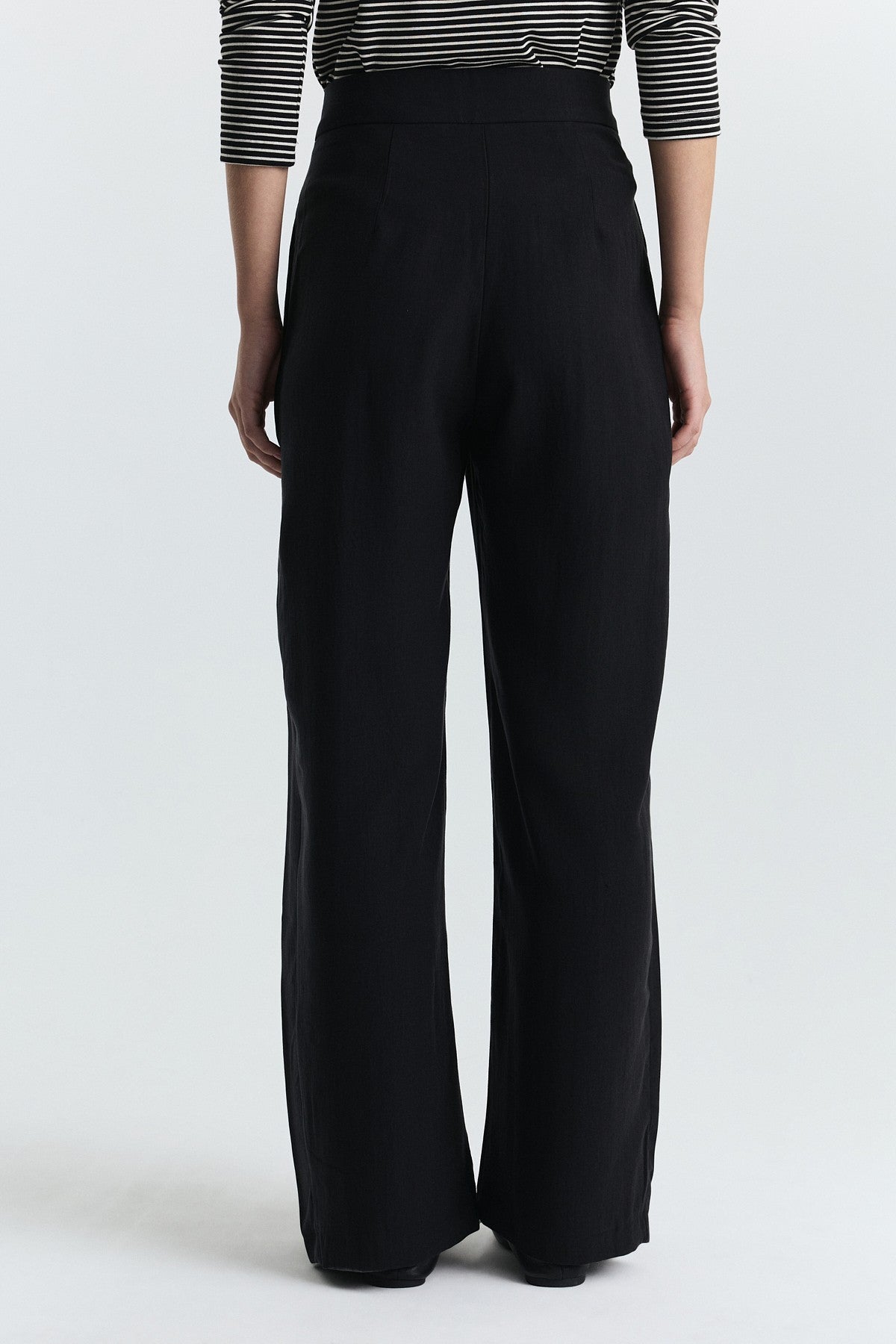 Pleated Wide-Leg Pants